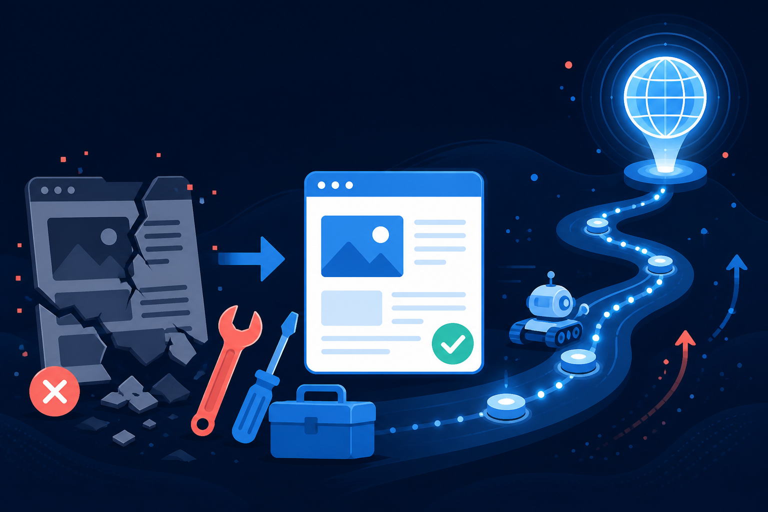 Illustration of fixing crawled but not indexed pages in Search Console