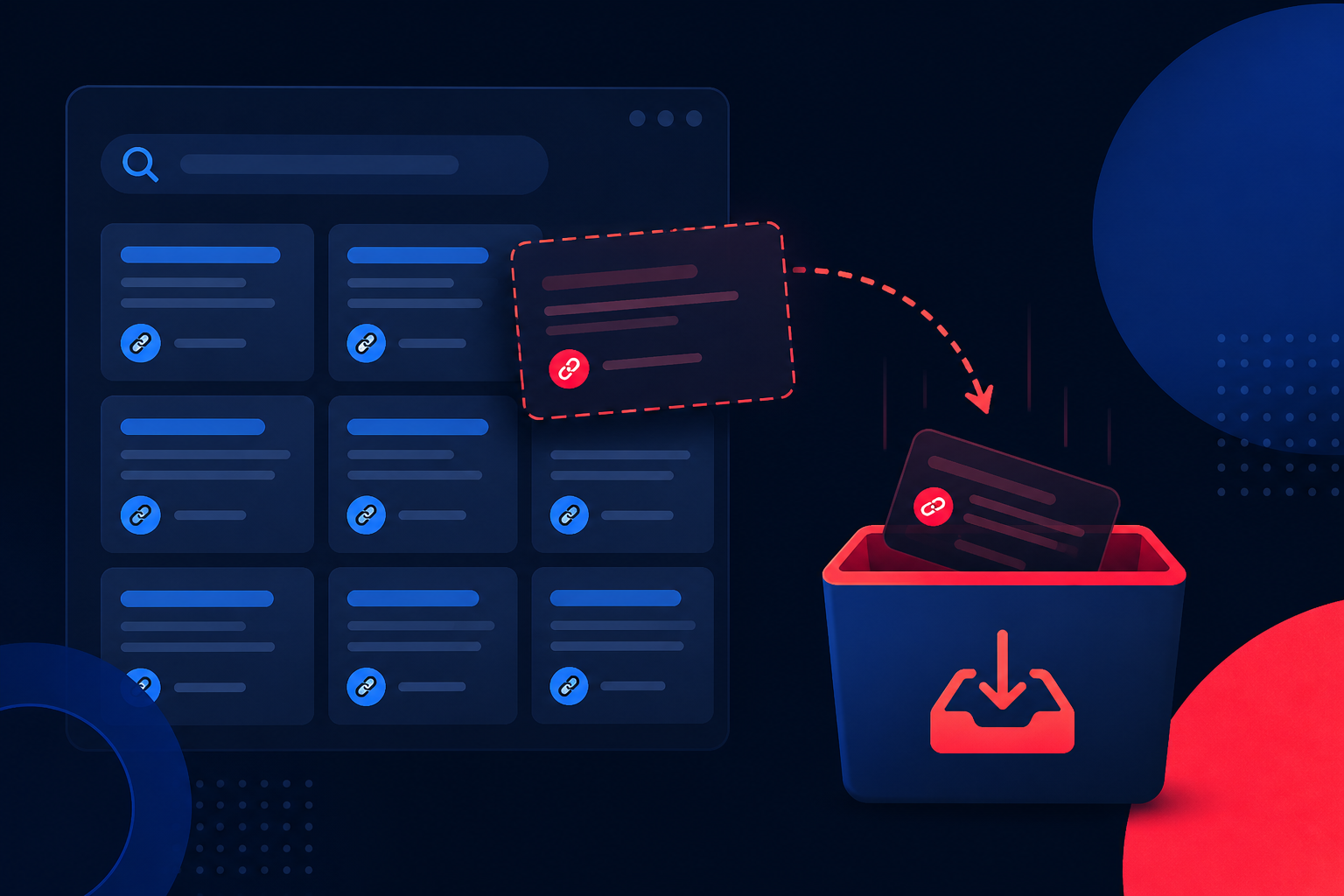 Illustration of removing URLs from the Google search index